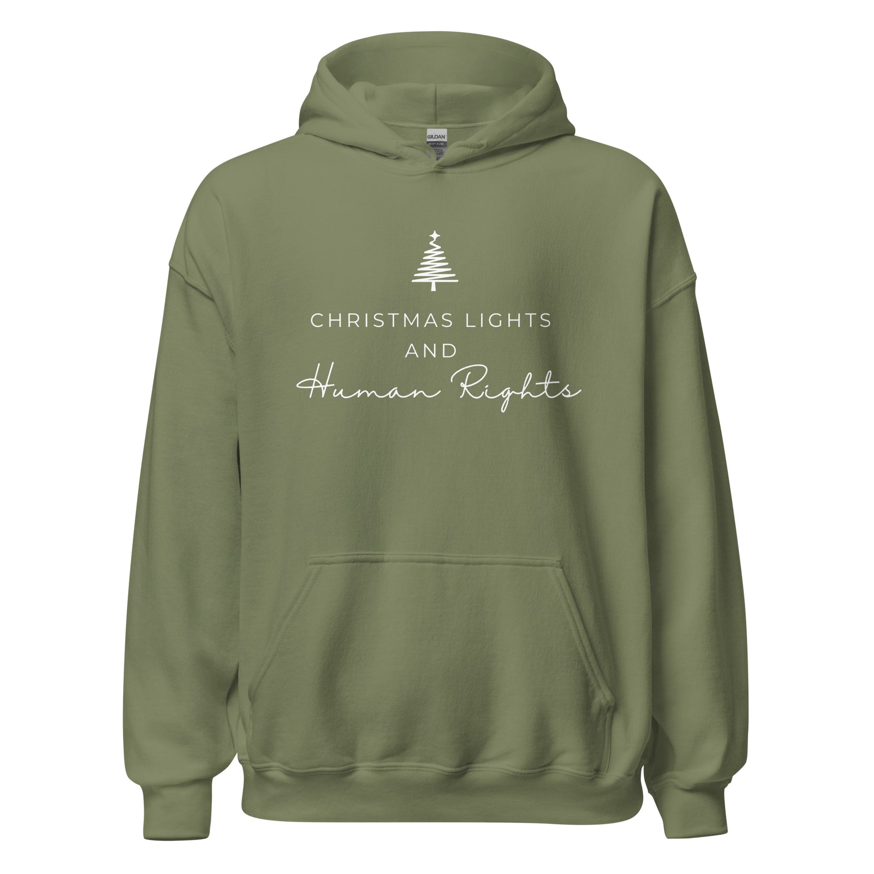 Christmas Lights and Human Rights Hoodie