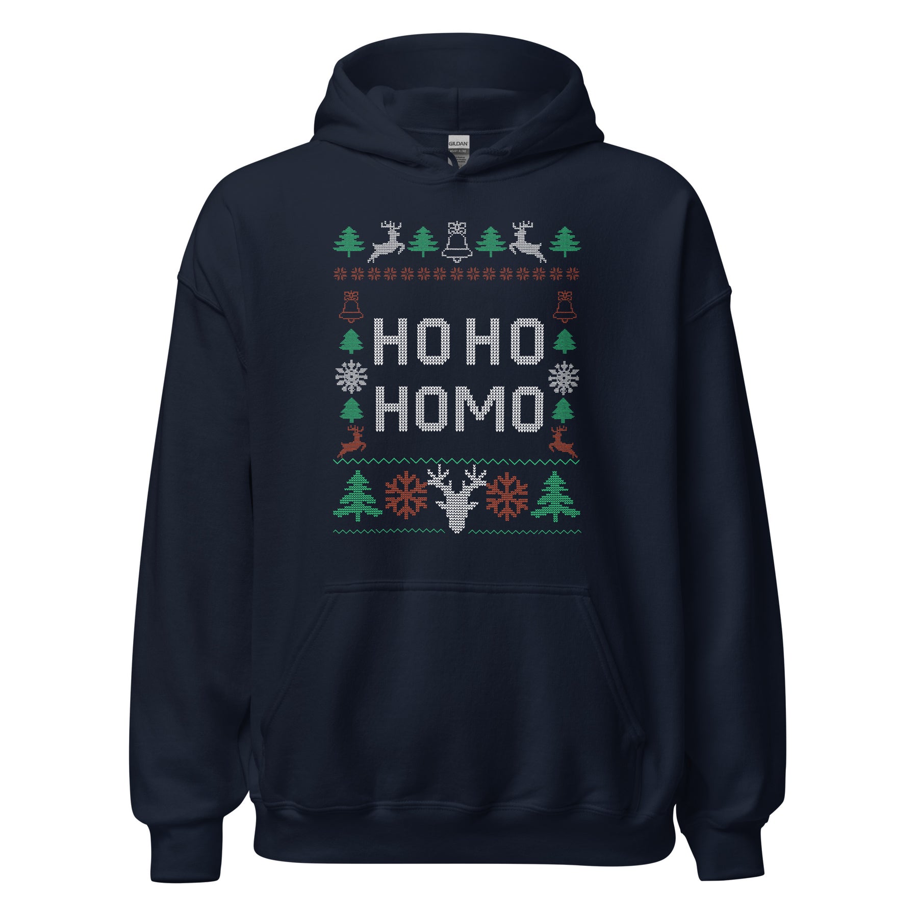Ho Ho Homo Ugly Christmas Hoodie