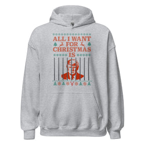 All I Want For Christmas is Trump in Jail Hoodie