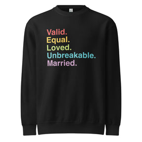 Marriage Equality Premium Crewneck Sweatshirt