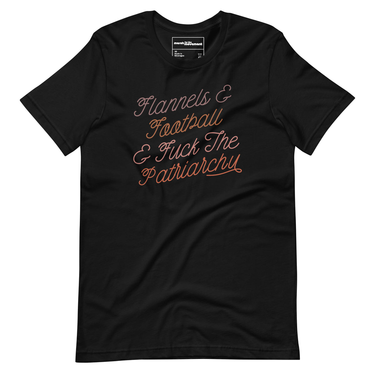 Flannels & Football & Fuck the Patriarchy T-Shirt