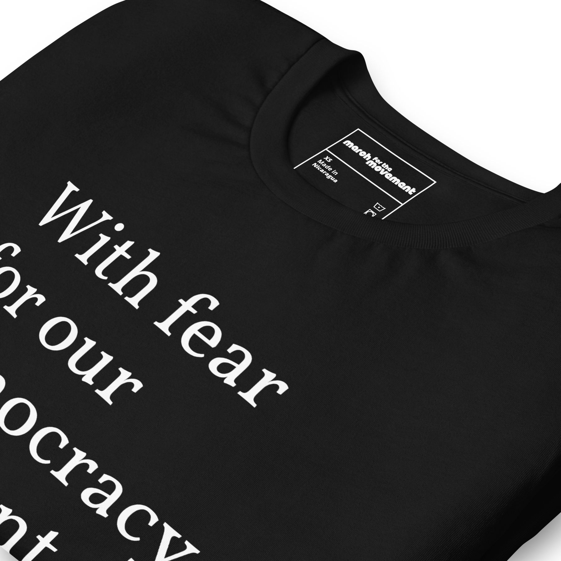 With Fear For Our Democracy, I Dissent T-Shirt