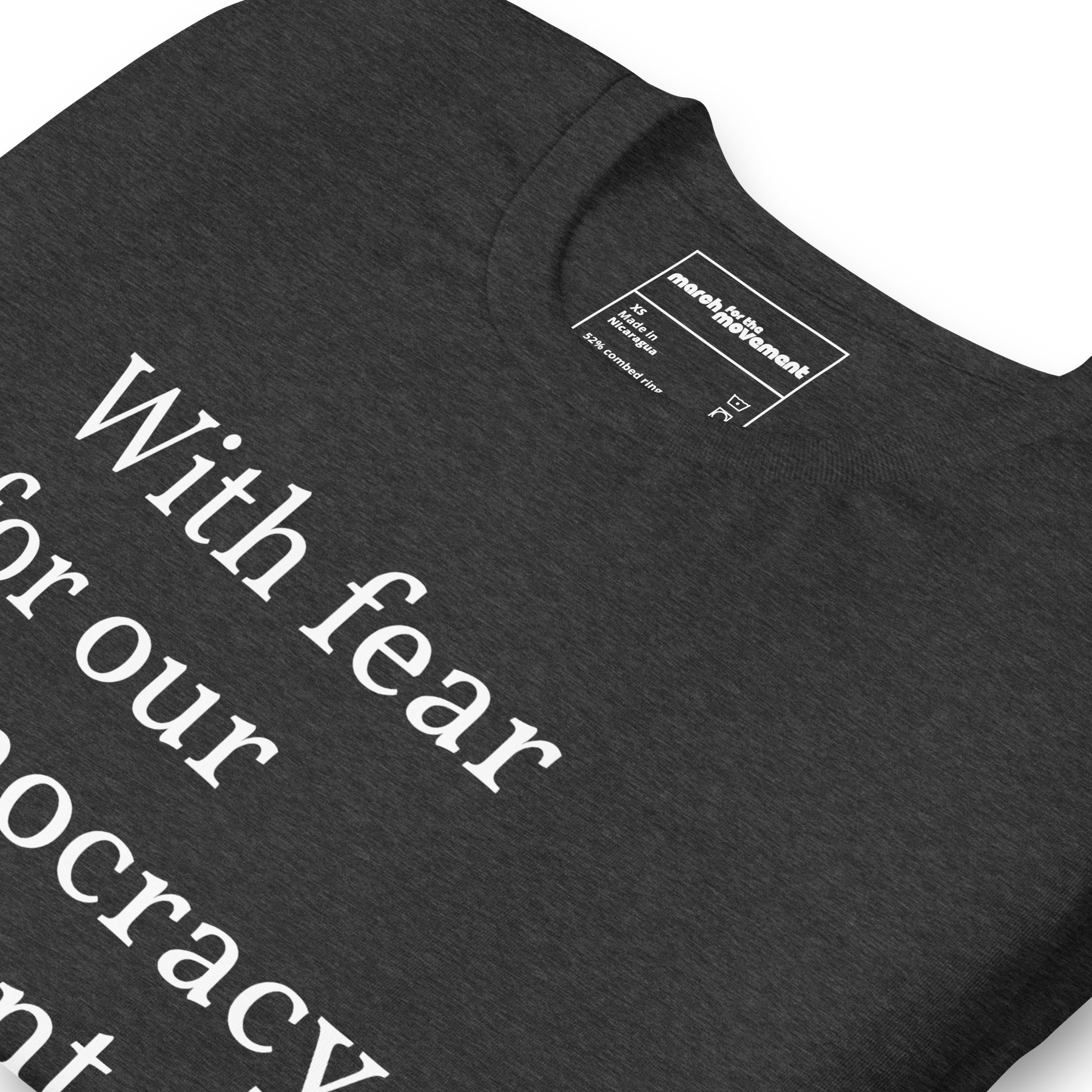 With Fear For Our Democracy, I Dissent T-Shirt