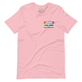 She Her Pronouns Pride T-Shirt