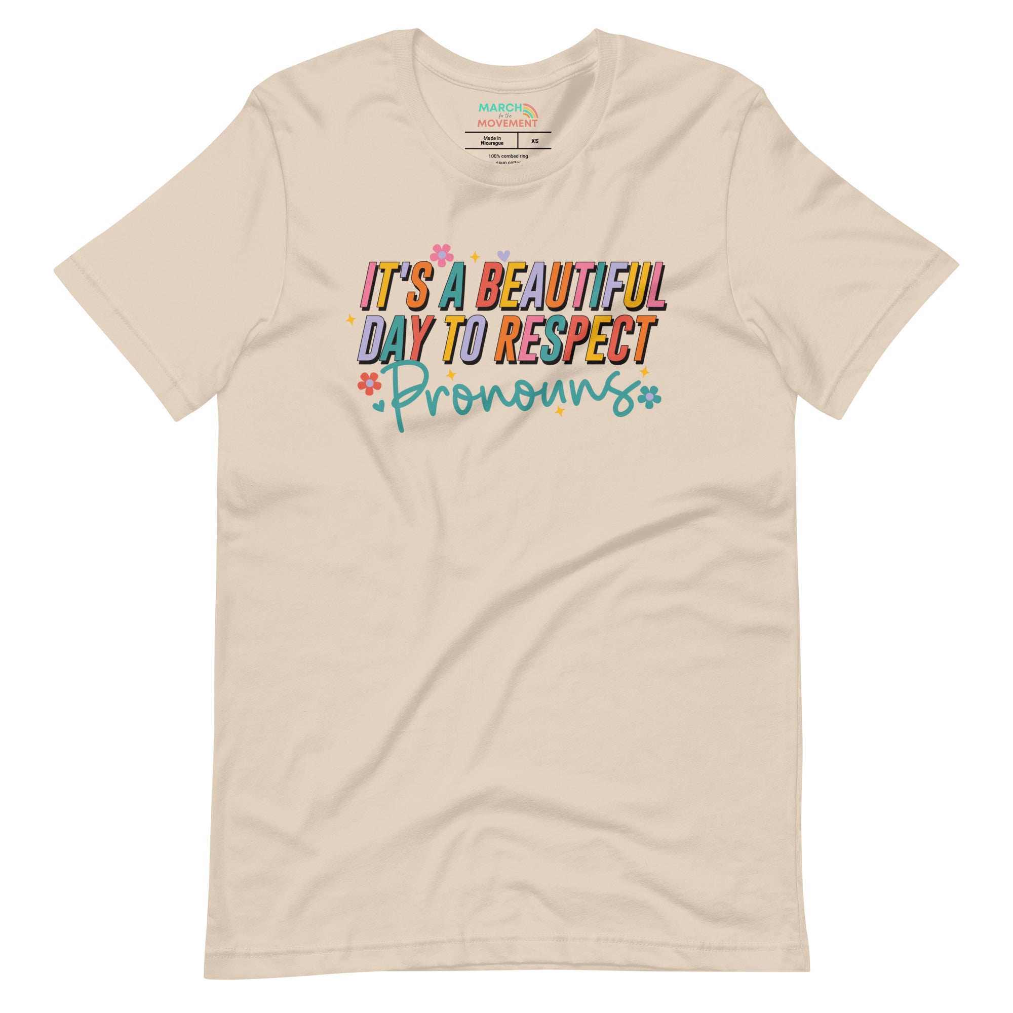 It's a Beautiful Day to Respect Pronouns T-Shirt