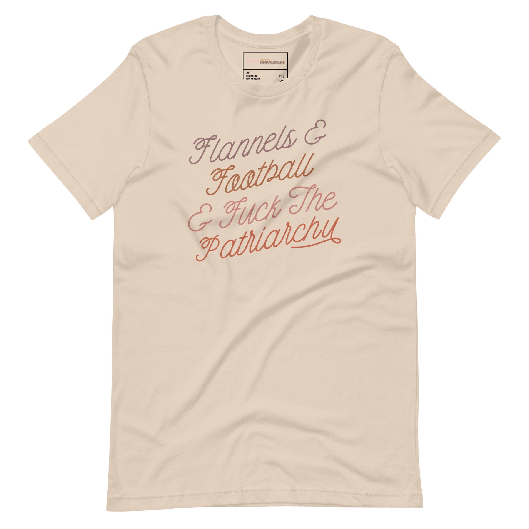 Flannels & Football & Fuck the Patriarchy T-Shirt