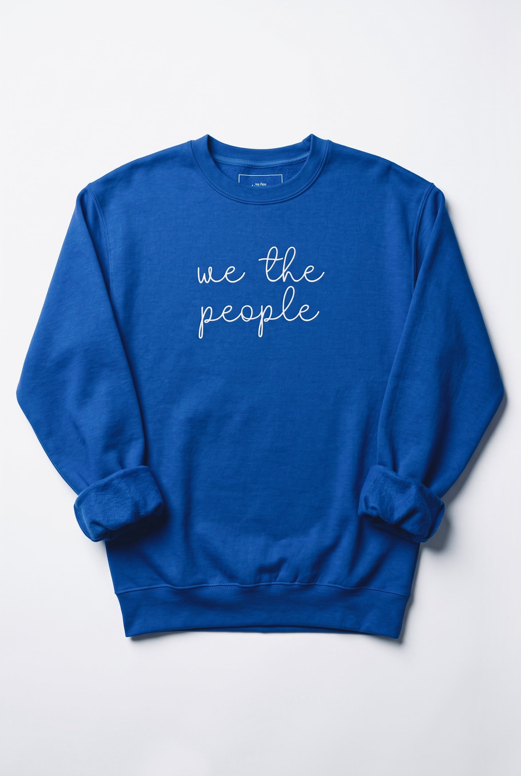 We The People - Embroidered Premium Crew Neck Sweatshirt