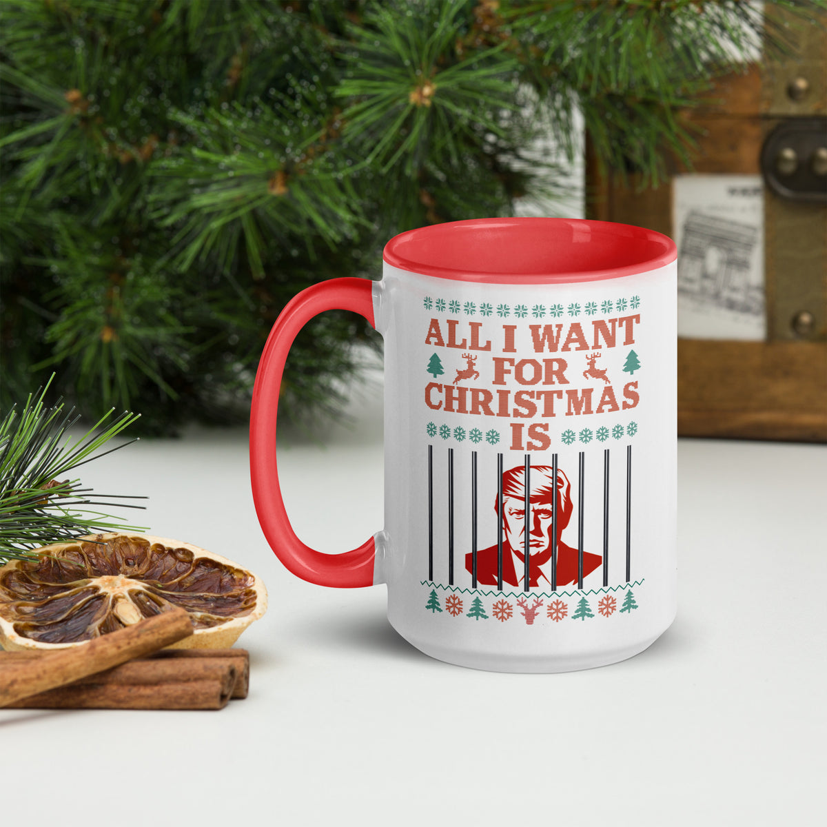 All I Want For Christmas is Trump in Jail Mug