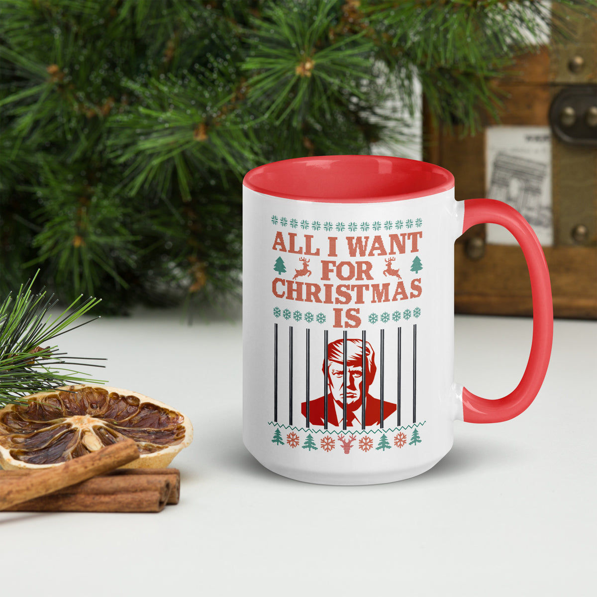All I Want For Christmas is Trump in Jail Mug