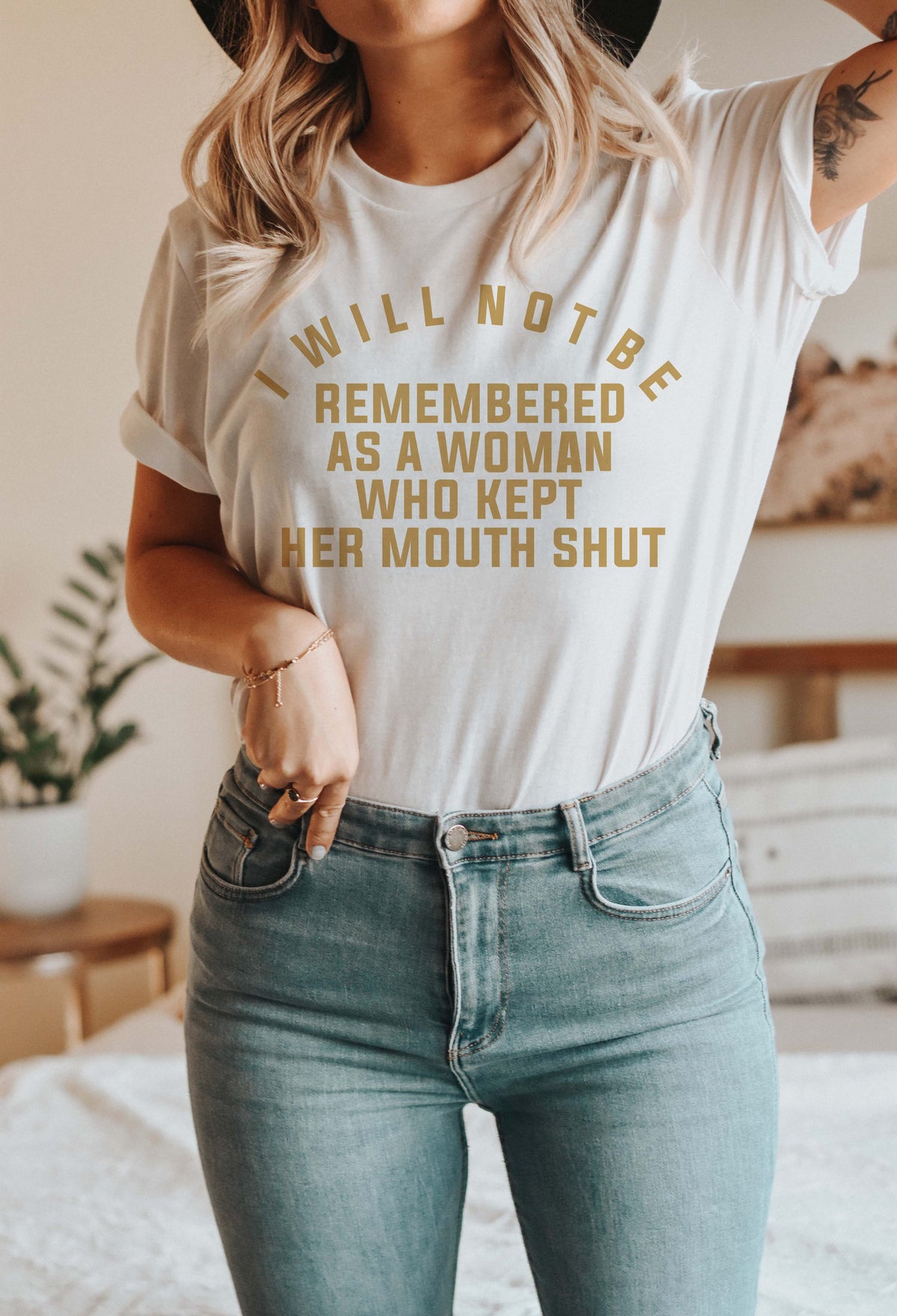 I Will Not Be Remembered as a Woman Who Kept Her Mouth Shut T-Shirt