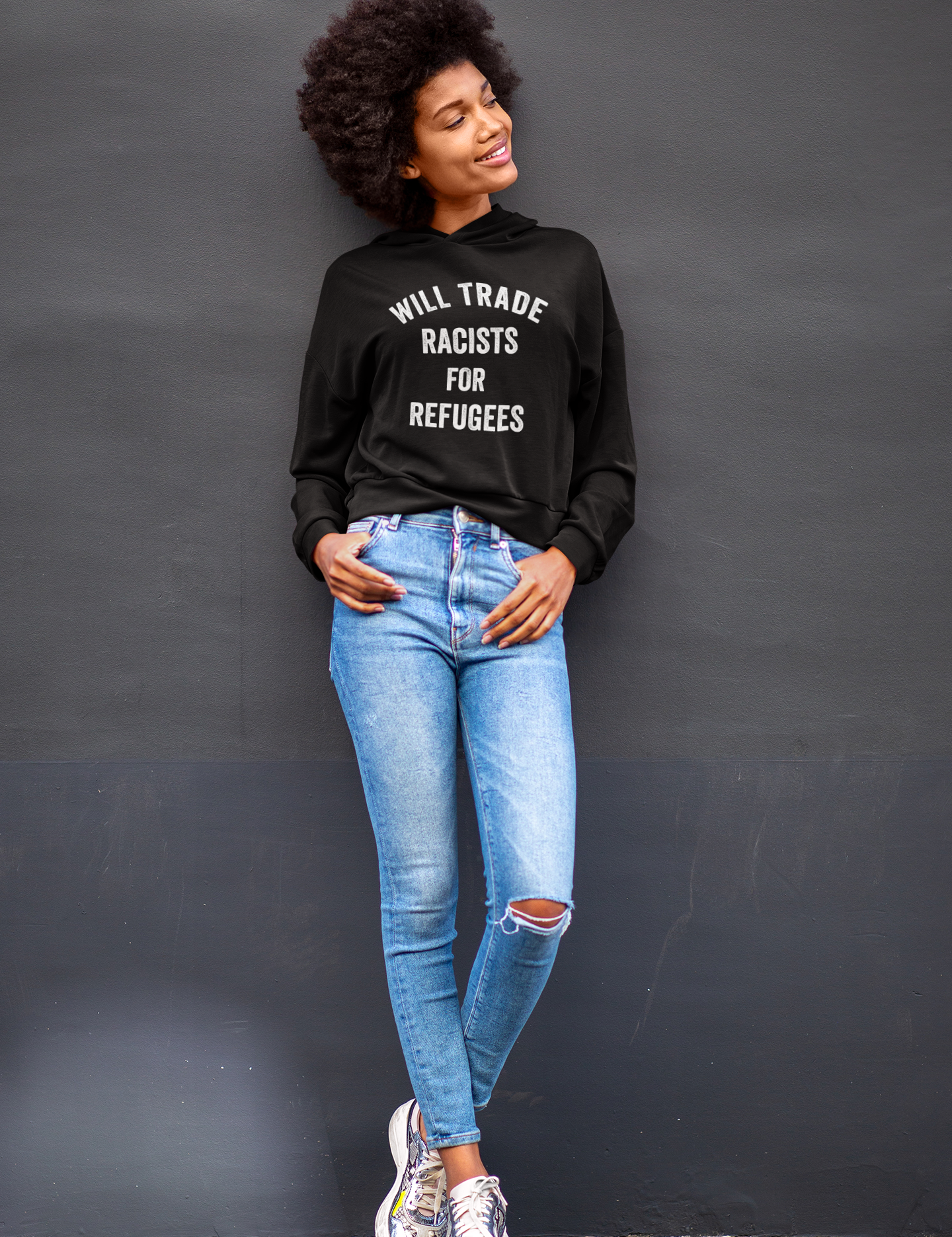 will_trade_racists_for_refugees_hoodie.png