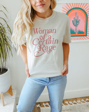 Woman Of A Certain Rage — Women's Heavyweight Boxy Crop Tee