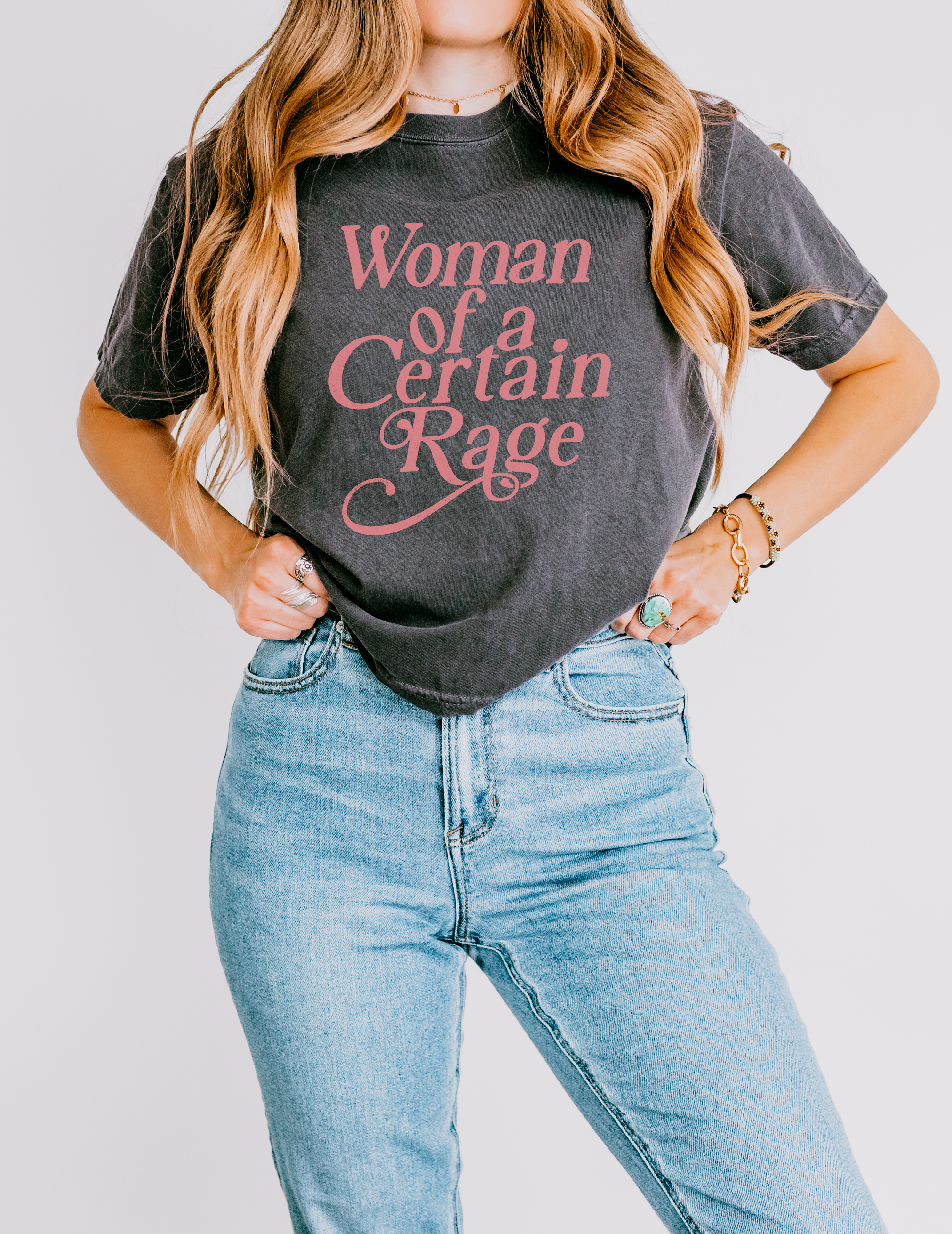 Woman Of A Certain Rage — Women's Heavyweight Boxy Crop Tee