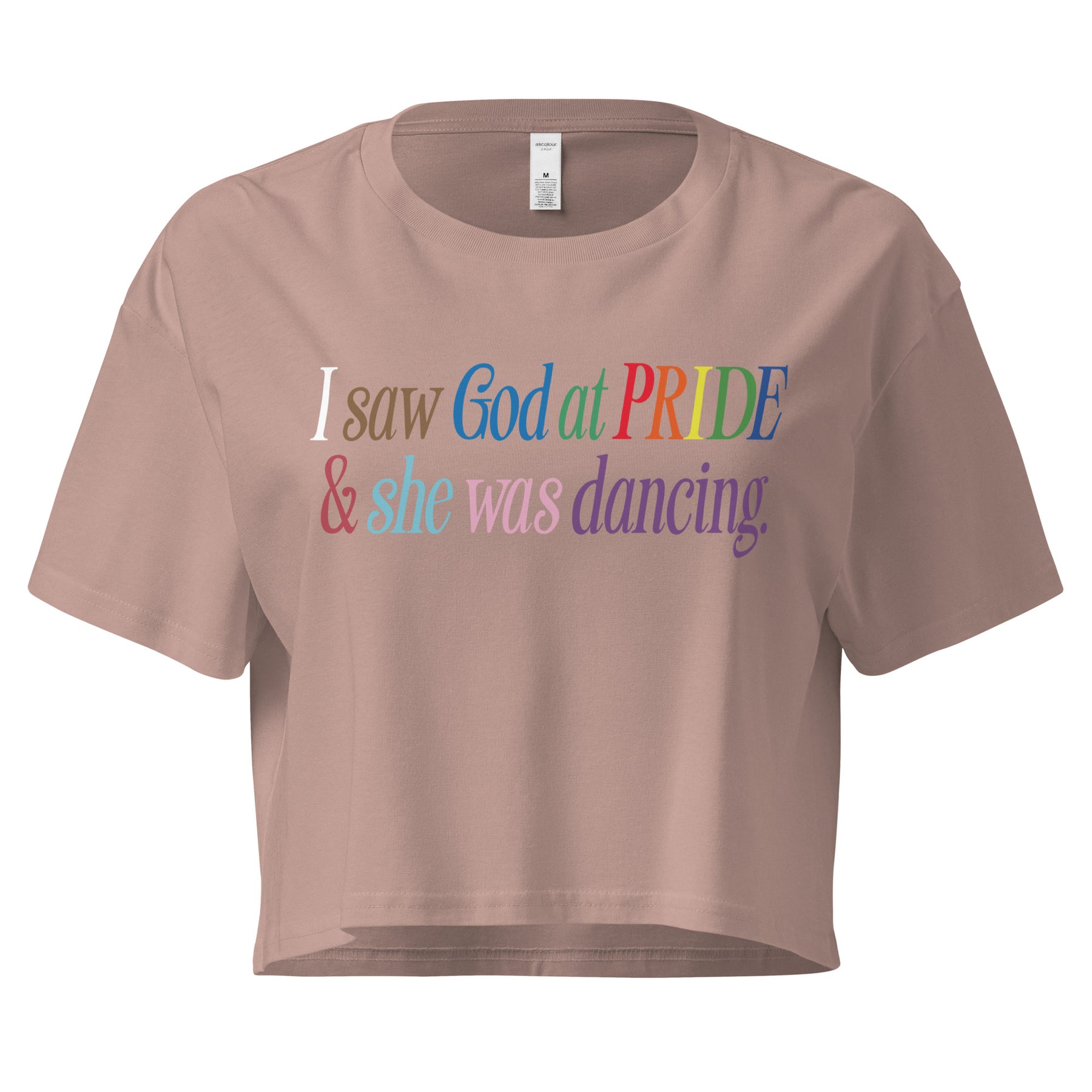 God at Pride Women’s crop top