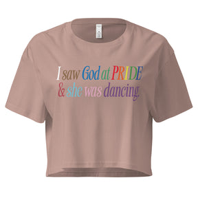 God at Pride Women’s crop top