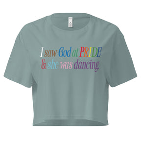 God at Pride Women’s crop top