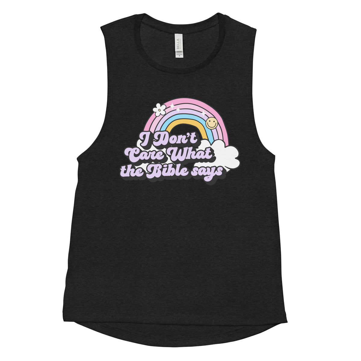 I Don't Care What the Bible Says Women's Muscle Tank
