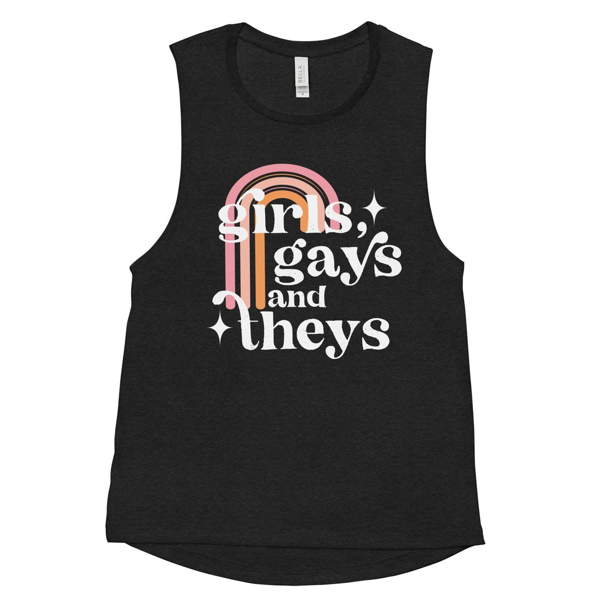 Girls Gays and Theys Women's Muscle Tank - Black