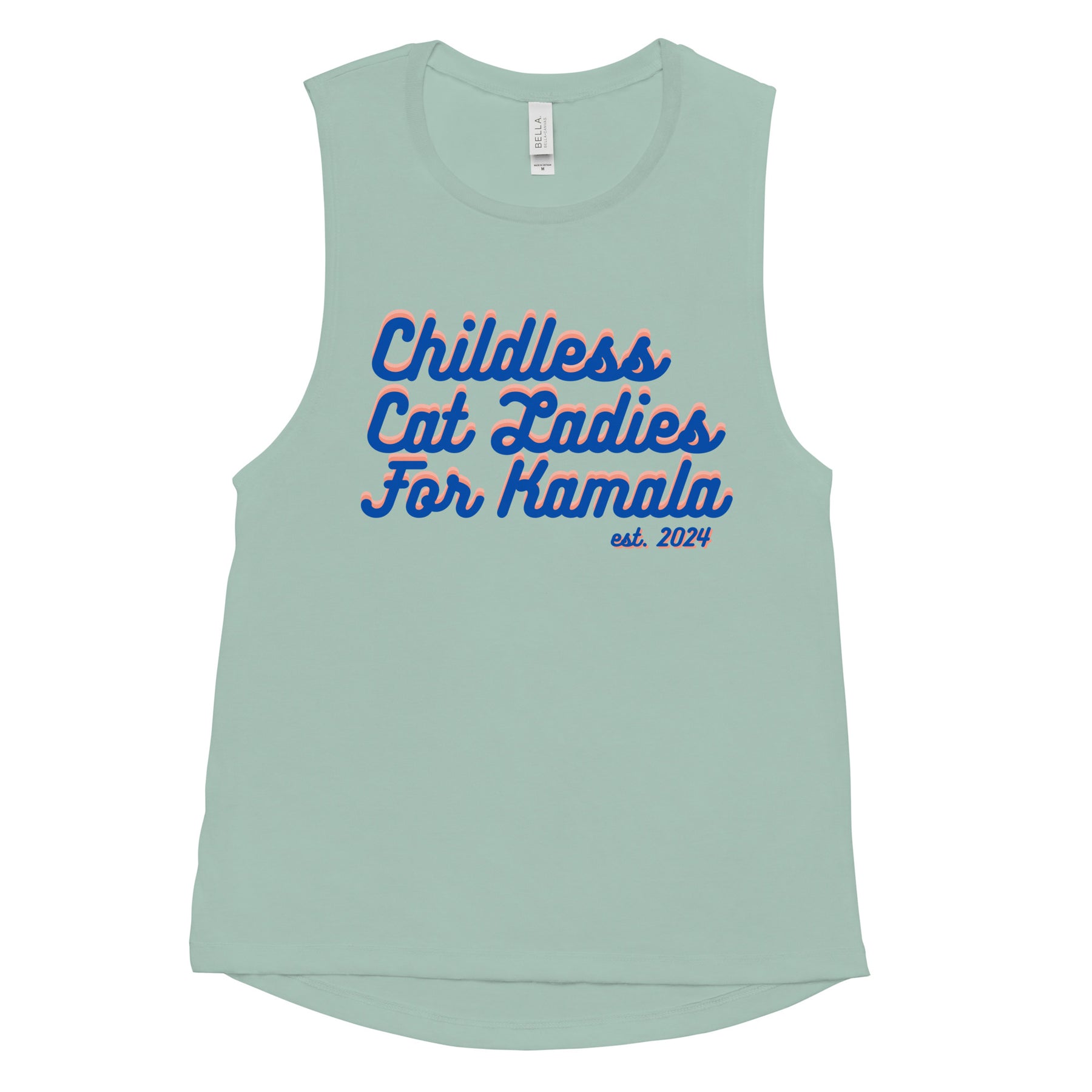 Childless Cat Ladies for Kamala Women's Muscle Tank