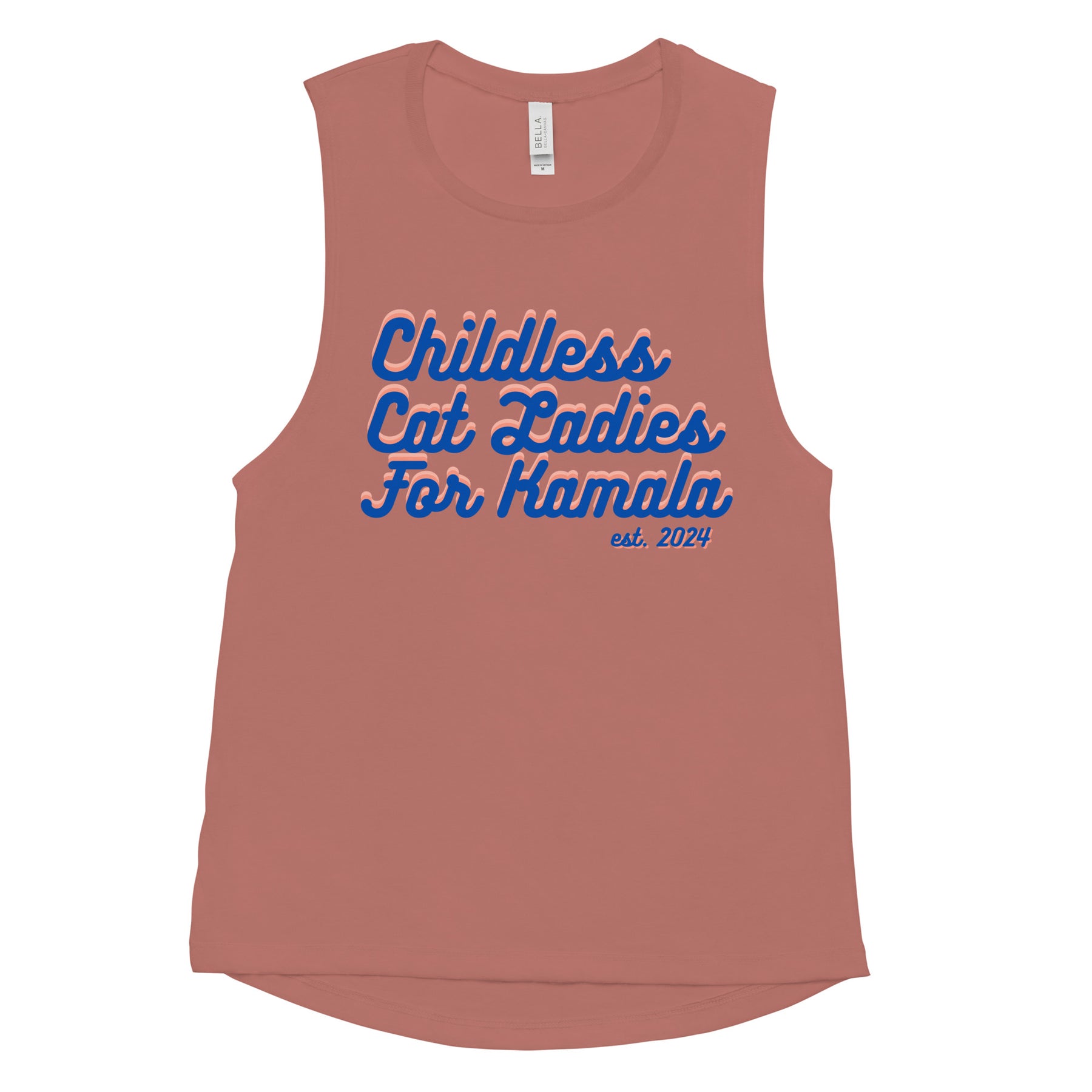 Childless Cat Ladies for Kamala Women's Muscle Tank