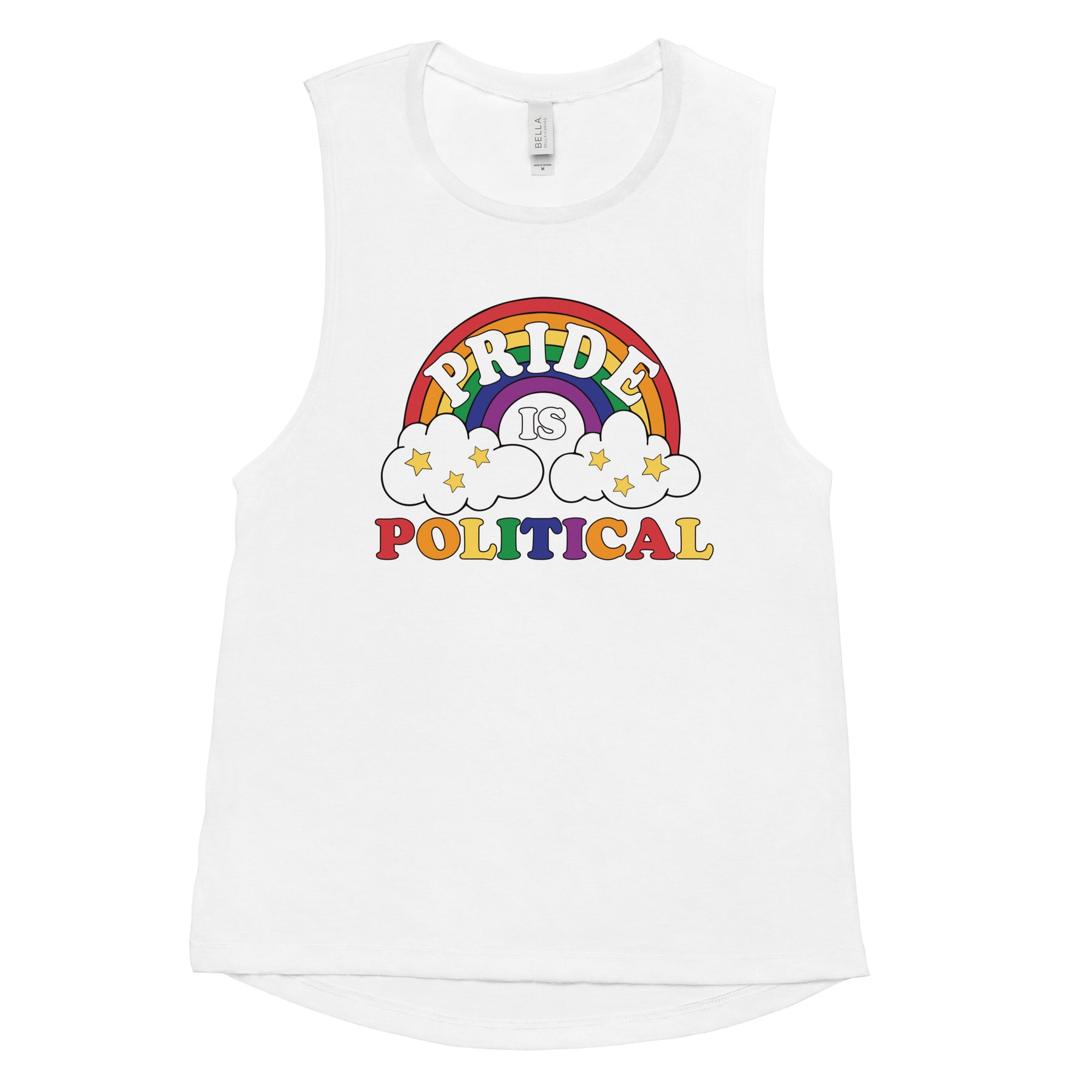 Pride is Political Women's Muscle Tank