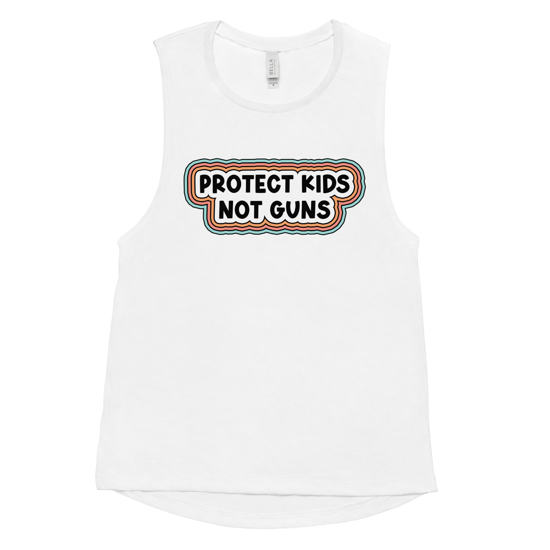 Protect Kids Not Guns Women's Muscle Tank