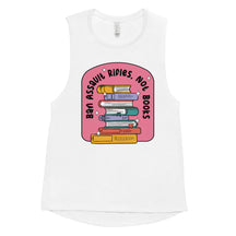 Ban Assault Rifles Not Books Women's Muscle Tank