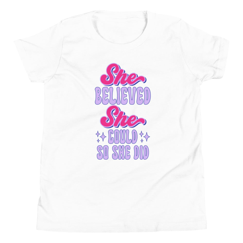 She Believed She Could Youth T-Shirt
