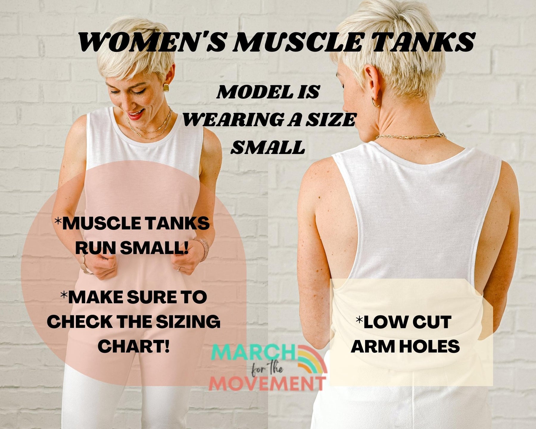 Pride Hearts Women's Muscle Tank