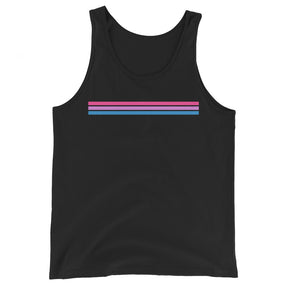 Bi Pride Stripes Unisex Tank Top