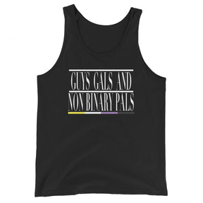 Guys Gals and Nonbinary Pals Unisex Tank Top