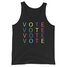 Vote Multicolor Unisex Tank Top