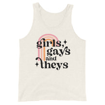 Girls Gays and Theys Unisex Tank Top