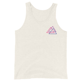 Bi Pride Triangle Unisex Tank Top