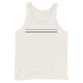 Genderqueer Pride Stripes Unisex Tank Top