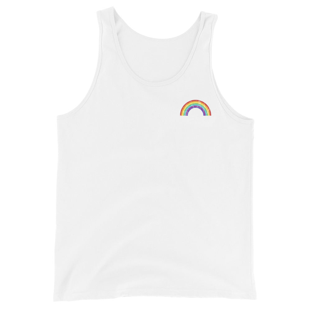 Vintage Rainbow Unisex Tank Top