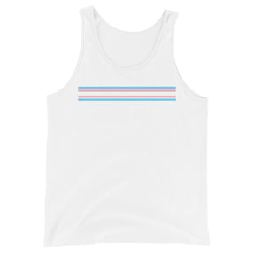 Trans Pride Stripes Unisex Tank Top