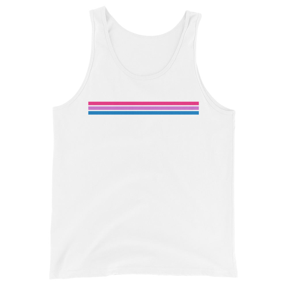 Bi Pride Stripes Unisex Tank Top