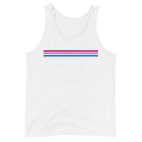 Bi Pride Stripes Unisex Tank Top