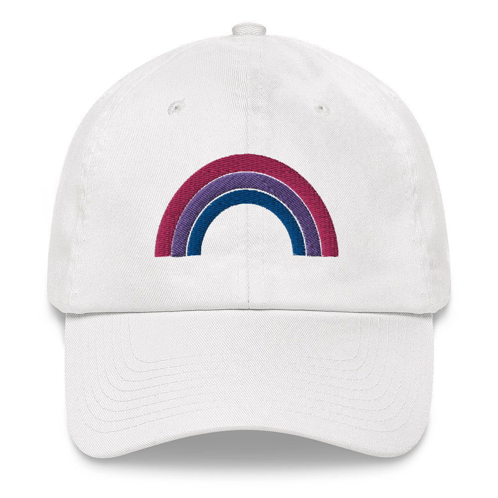 Bi Pride Rainbow Embroidered Hat