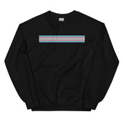 Trans Pride Stripes Minimalist Sweatshirt