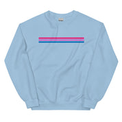 Bi Pride Stripes Minimalist Sweatshirt