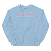 Trans Pride Stripes Minimalist Sweatshirt