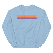 Lesbian Pride Stripes Minimalist Sweatshirt