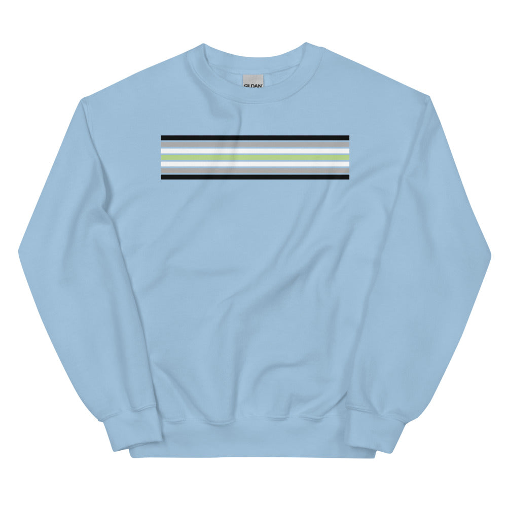 Agender Pride Stripes Sweatshirt