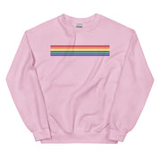 Gay Pride Stripes Minimalist Sweatshirt