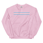 Trans Pride Stripes Minimalist Sweatshirt