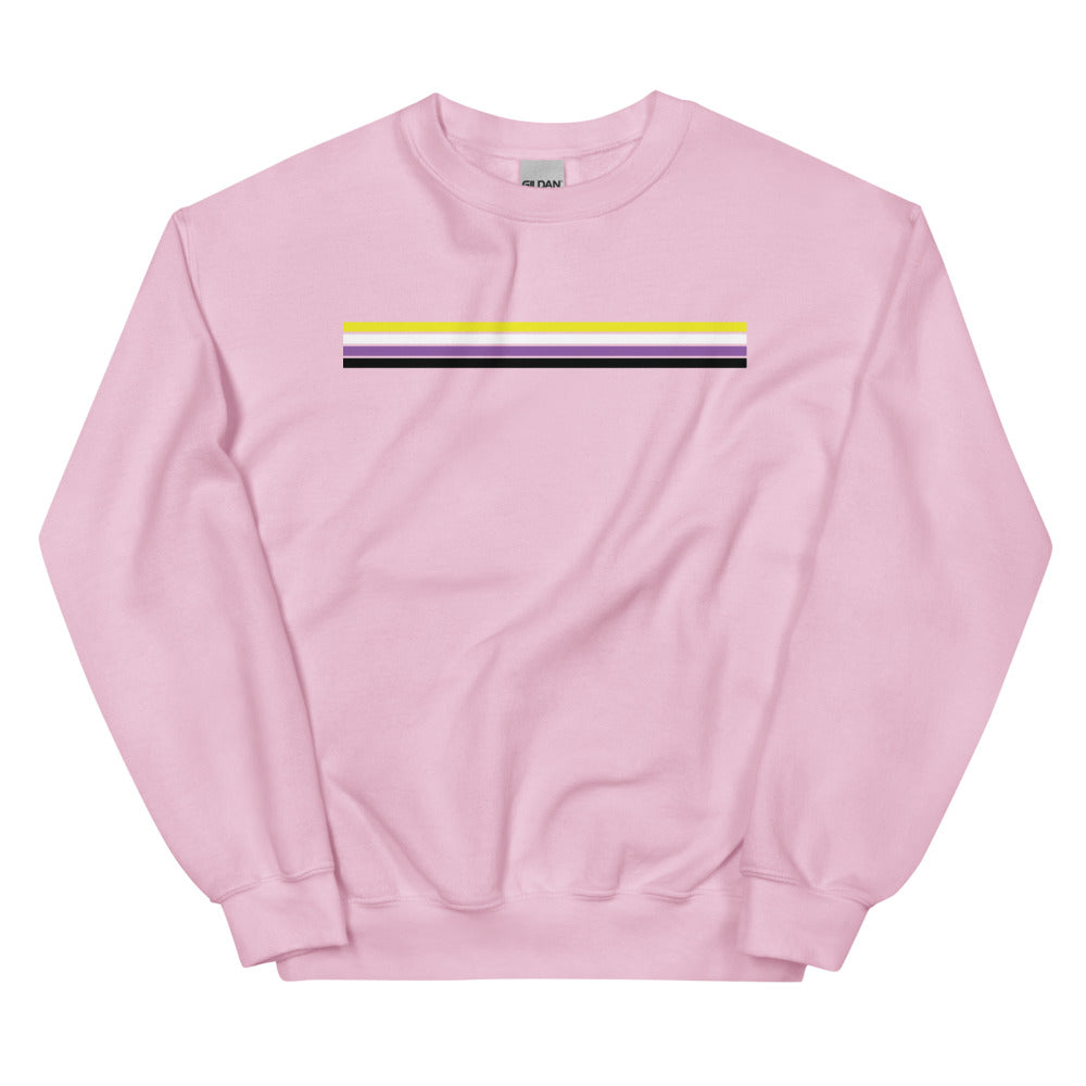 Nonbinary Pride Stripes Sweatshirt