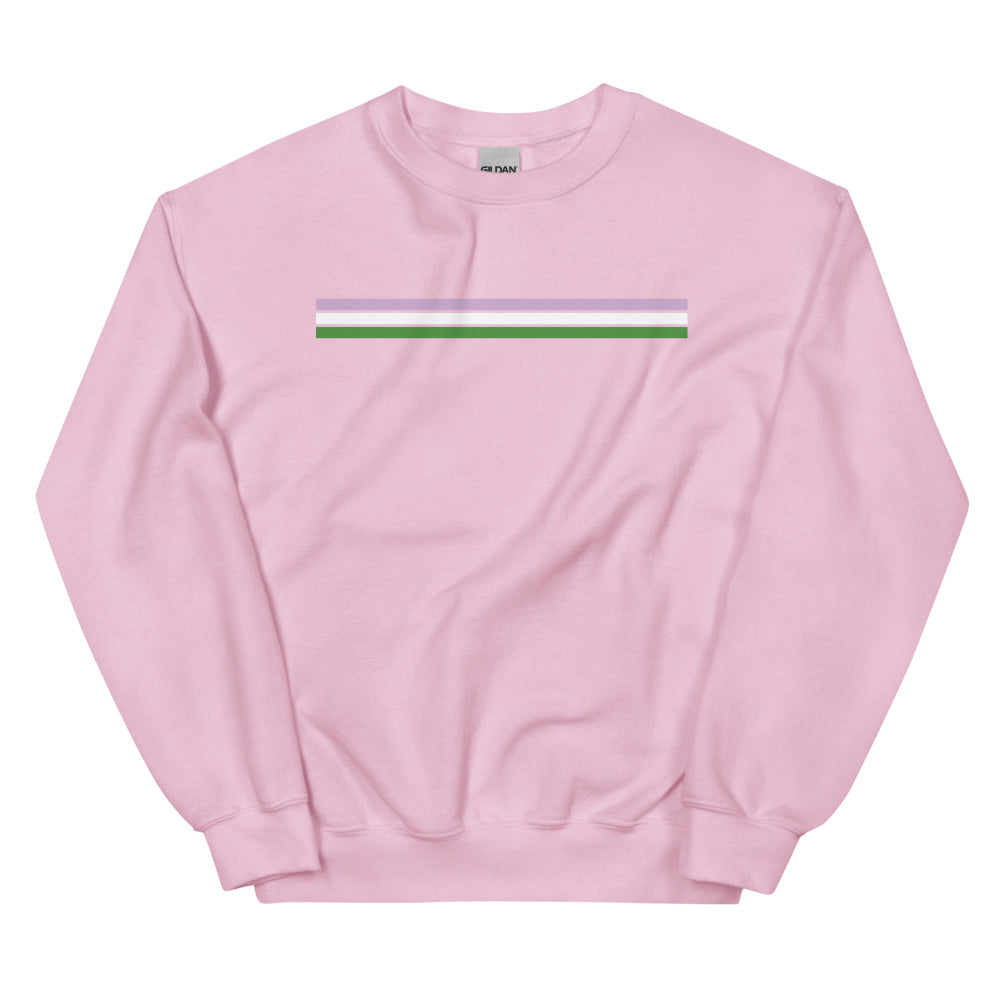 Genderqueer Pride Stripes Sweatshirt
