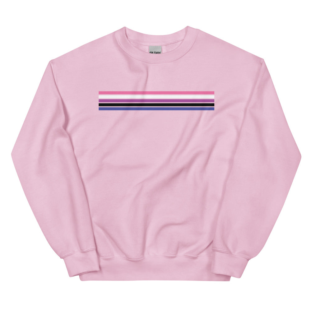 Genderfluid Pride Stripes Sweatshirt